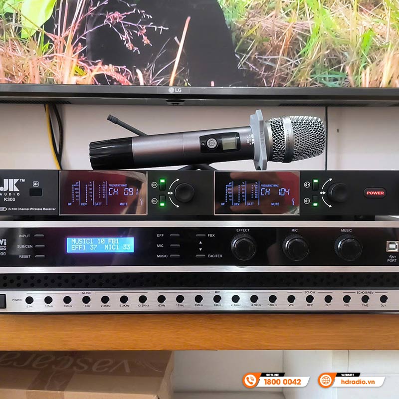 Dàn karaoke JBL gia đình GD07 ( JBL Pasion 10, Kiwi PD8000, Micro JKaudio K300 )-21