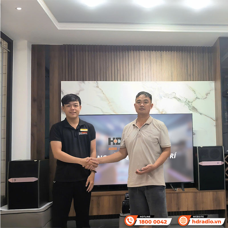 Lắp đặt Dàn Karaoke JBL KH23 cho anh Trung