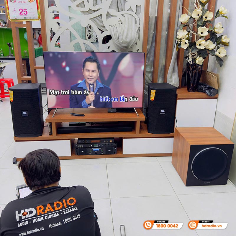 Lắp đặt Dàn karaoke JBL KH79 cực chất lượng trị giá hơn 51 triệu đồng cho anh Phát