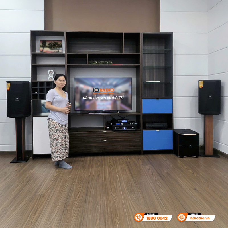 Lắp đặt Dàn Karaoke JBL KH87 cho chị Kim Loan
