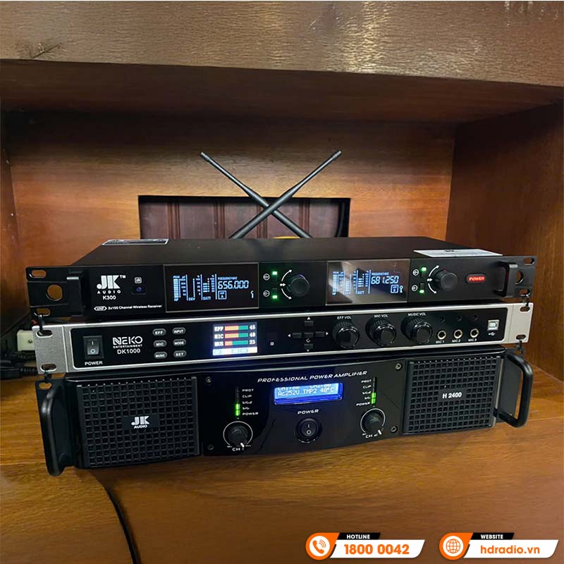 Dàn karaoke Paramax HK20 (Paramax D88 Limited, Neko DK1000, Công suất, Micro K300)-20