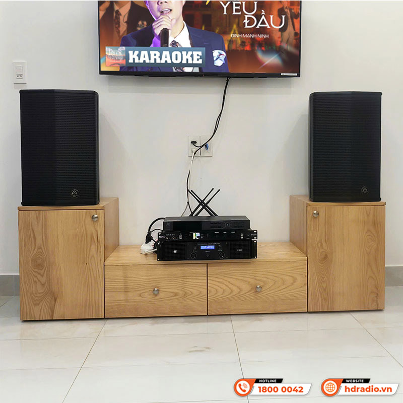 Dàn Karaoke Wharfedale KH63 ( Wharfedale Sigma X12, Neko DK2000, Công suất, micro)-11