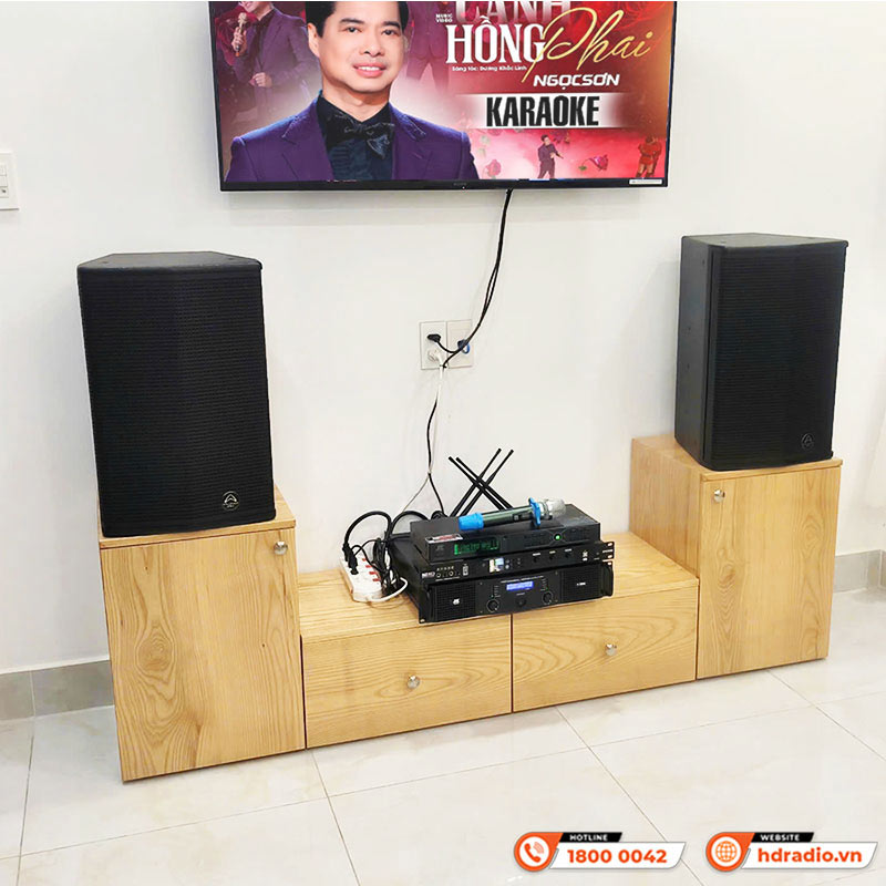 Dàn Karaoke Wharfedale KH63 ( Wharfedale Sigma X12, Neko DK2000, Công suất, micro)-12