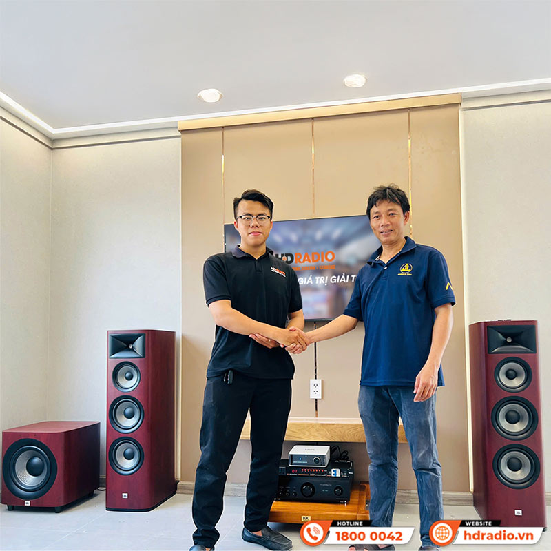 Lắp đặt Dàn nghe nhạc cao cấp cho anh Công