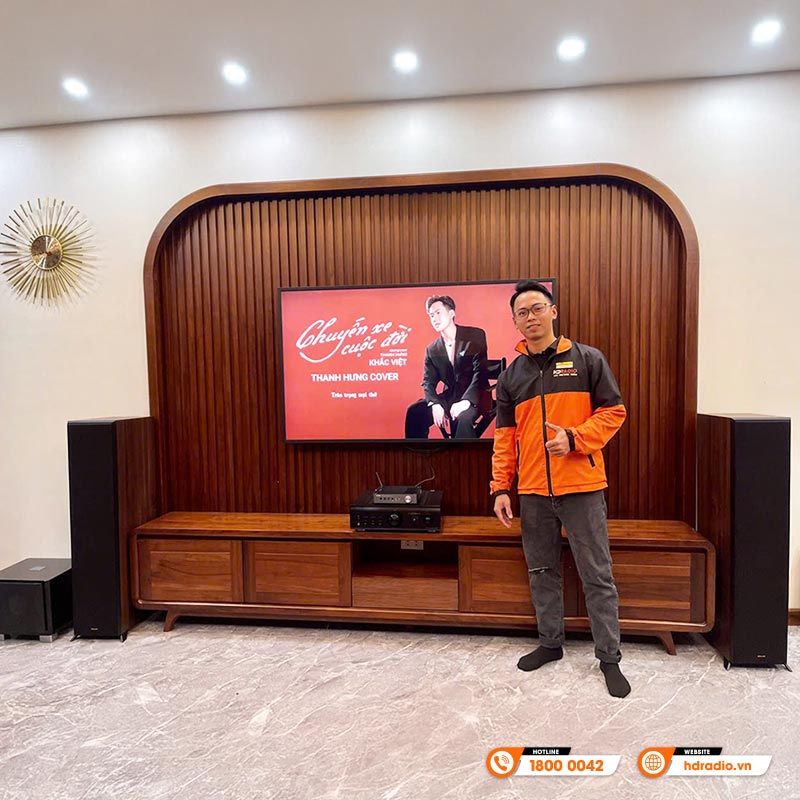 Lắp đặt Dàn nghe nhạc cao cấp cho anh Đông ở Quận Thanh Xuân