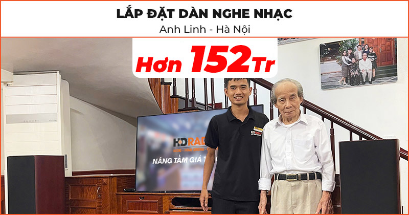 Dàn nghe nhạc cao cấp của anh Linh