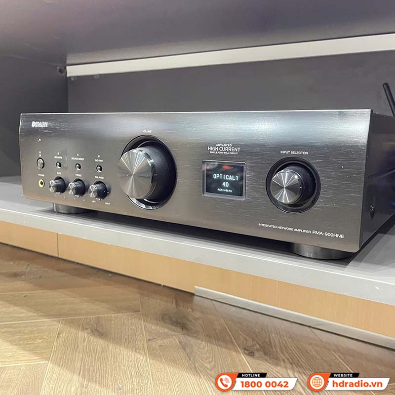Amply Denon PMA-900HNE, 85W/CH, Bluetooth, Wifi, Airplay 2, HEOS, USB, Optical, Coaxial, HIRES-26