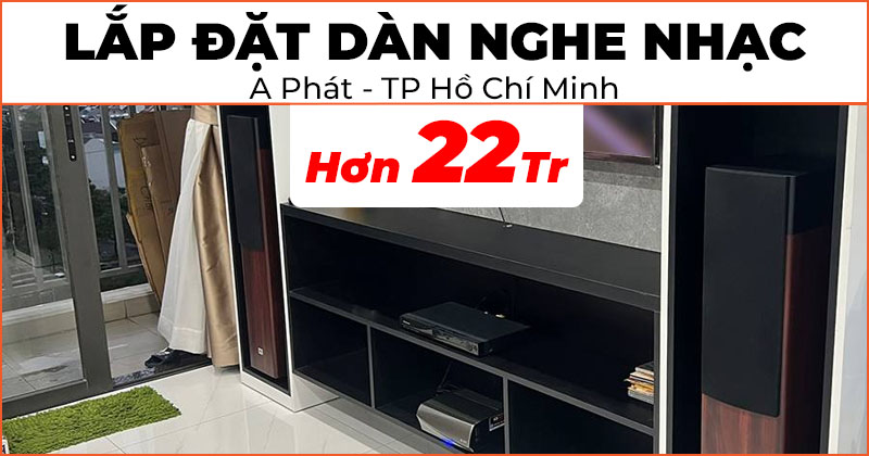 Lắp đặt Dàn nghe nhạc cực hay trị giá hơn 22 triệu đồng cho anh Phát ở Phường Phú Hữu, TP. Thủ Đức, Hồ Chí Minh (JBL Stage A170, Denon Heos Amp HS2)