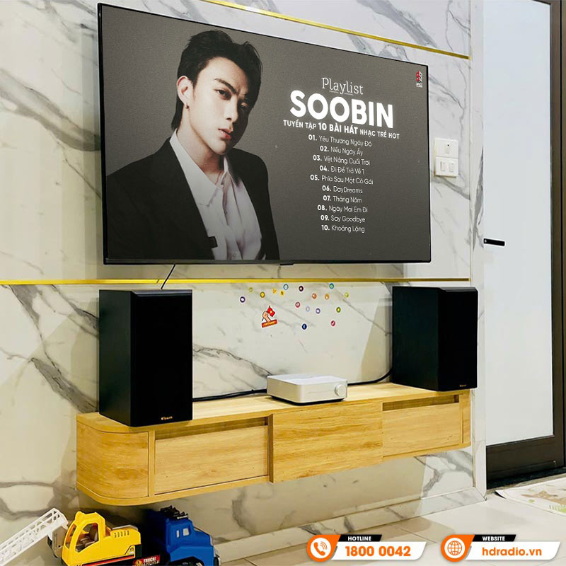 Dàn nghe nhạc mini GT50 (WiiM Amp, Klipsch RP-500M II)-2