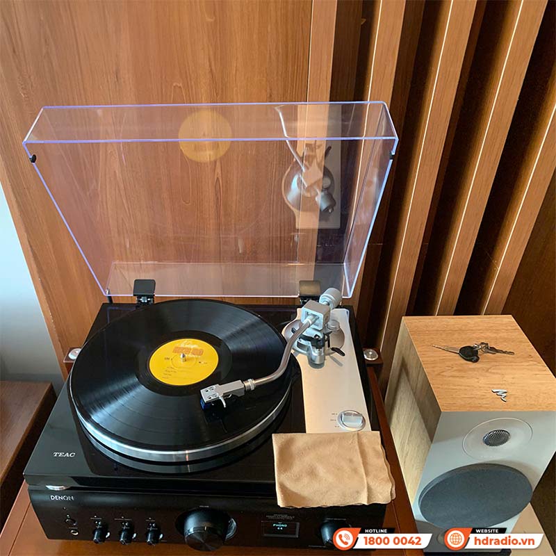 Lắp dàn nghe nhạc hd45 kết hợp sub và đầu đĩa than cho anh Bảo
