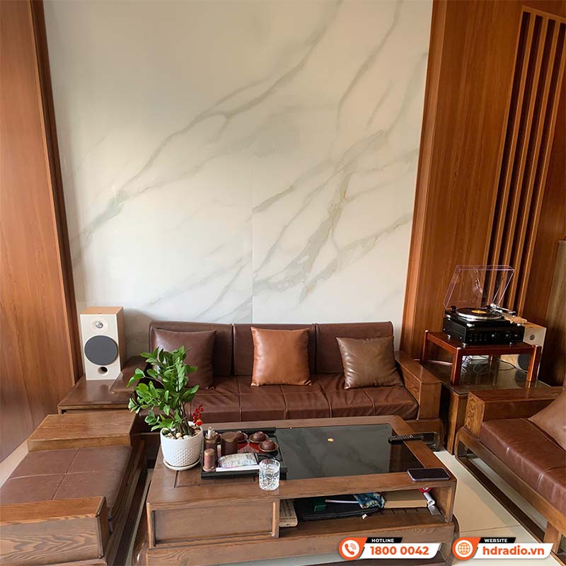 Lắp dàn nghe nhạc hd45 kết hợp sub và đầu đĩa than cho anh Bảo