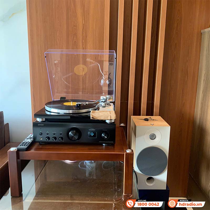 Lắp dàn nghe nhạc hd45 kết hợp sub và đầu đĩa than cho anh Bảo