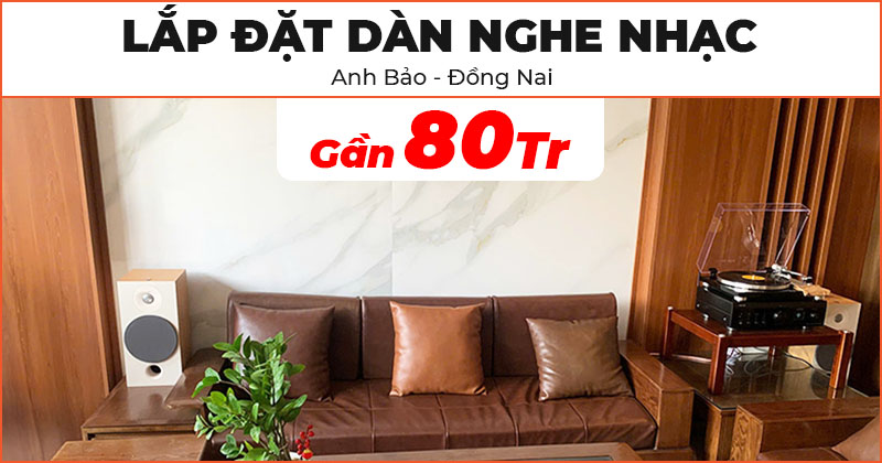 Lắp đặt Dàn nghe nhạc Mini HD45 kết hợp Sub Rel T5X và Đầu đĩa than TEAC TN-4D trị giá gần 80 triệu đồng cho anh Bảo ở Biên Hoà, Đồng Nai (Focal Chora 806, Denon PMA-900HNE, TEAC TN-4D-SE, Rel T5X)