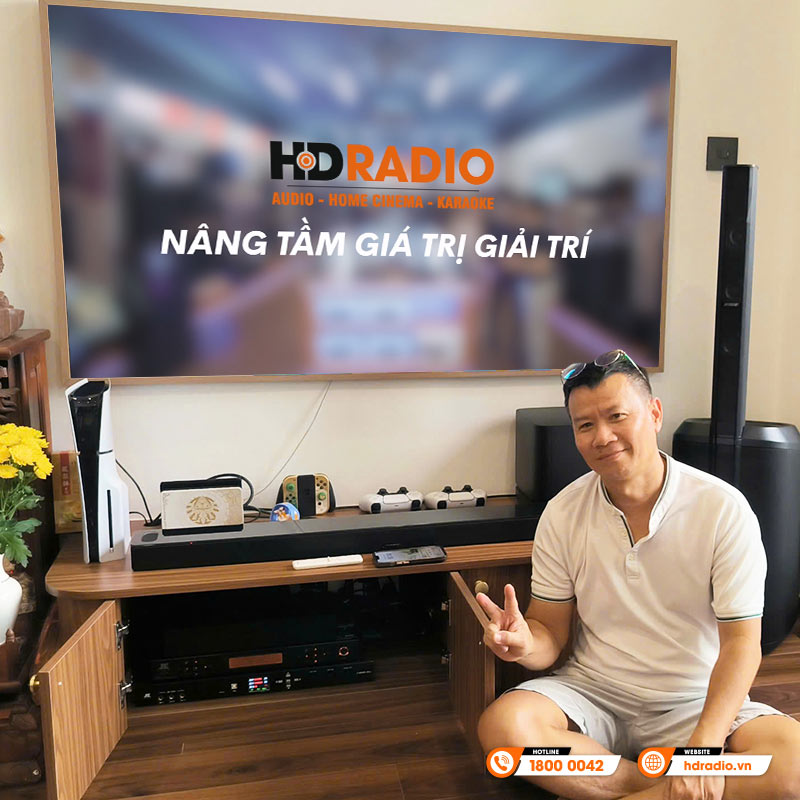 Lắp đặt Dàn nghe nhạc và hát karaoke chất lượng cho anh Hòa
