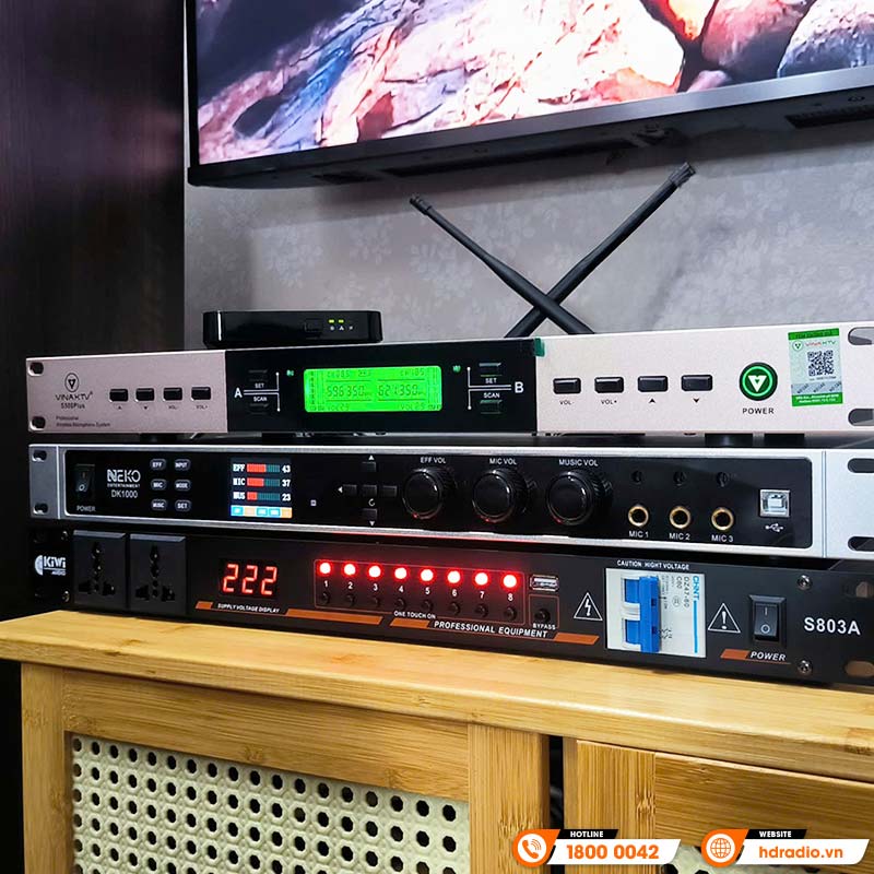 Lắp đặt Dàn nghe nhạc và hát karaoke cho anh Sơn