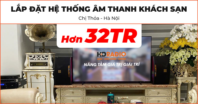 Lắp đặt hệ thống âm thanh karaoke chất lượng đón tết ất tỵ trị giá hơn 32 triệu đồng cho chị Thỏa ở Khách Sạn A69 Quận Hà Đông, Hà Nội (JBL Ki110 Gold Edition, NEKO DK1000, JKAudio H2400, JKAudio B5 Plus)