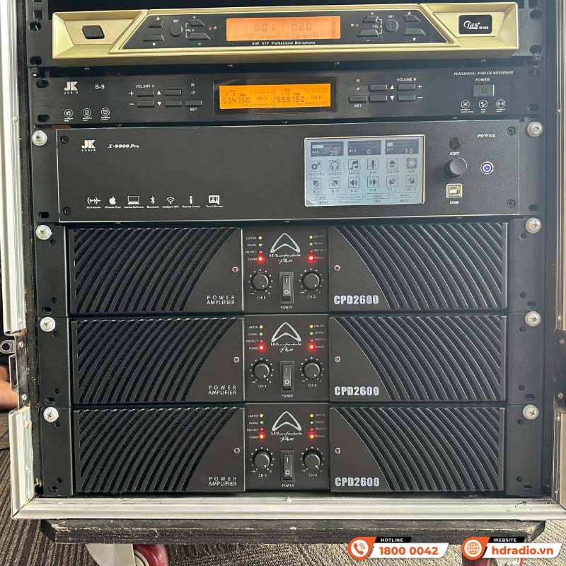 Cục công suất Wharfedale CPD2600, 650W x 2 Kênh-12