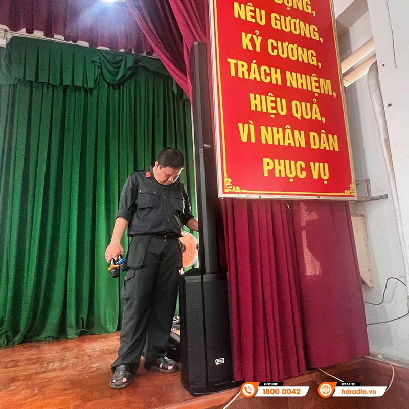 Hệ thống âm thanh hội trường tại phòng Cảnh Sát Cơ Động