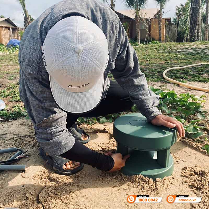 Hệ thống âm thanh sân vườn kết hợp biểu diễn tại khu du lịch Hòn Lan