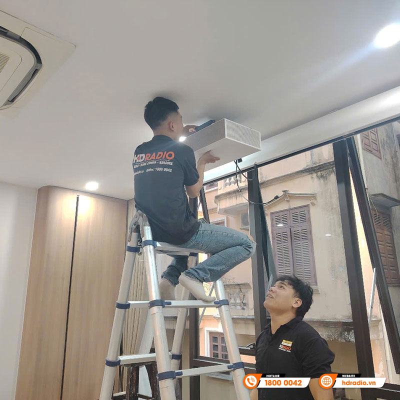 Lắp đặt Hệ thống âm thanh trình chiếu cao cấp cho anh Nam ở Quận Đống Đa, Hà Nội