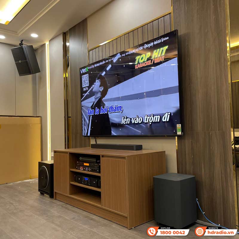 Lắp đặt hệ thống dàn karaoke cao cấp trị giá hơn 108 triệu đồng cho anh Nam