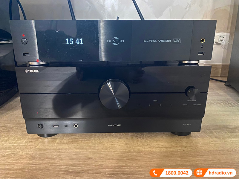 Đầu Dune HD Ultra Vision 4K và Amply Yamaha RX-A8A Đầu Dune HD Ultra Vision 4K và Amply Yamaha RX-A8A
