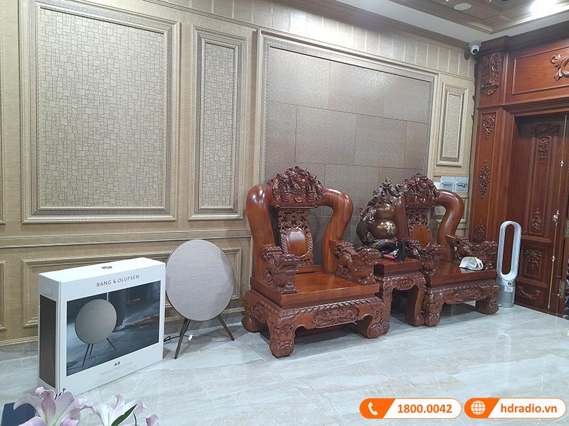 Lap dat he thong loa B&O Beoplay A9 MK4 SE cho anh Quang o Binh Thanh, Ho Chi Minh