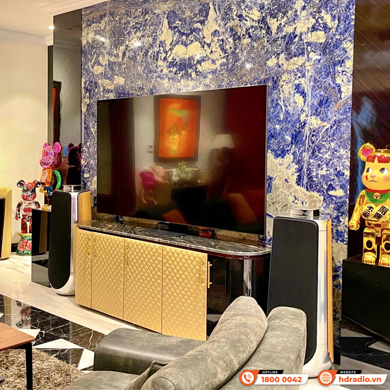 Lắp đặt hệ thống loa B&O cao cấp trị giá gần 2 tỷ đồng cho anh khách ở Hà Nội