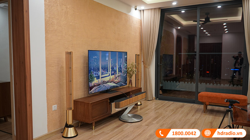 Lắp đặt hệ thống loa B&O đỉnh cao trị giá hơn 800 triệu đồng cho chị Nhung ở Kim Ngưu