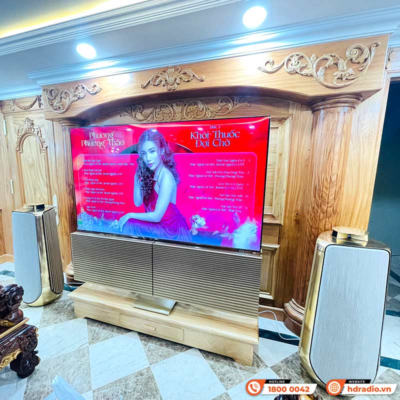 Hệ thống loa nghe nhạc đẳng cấp của anh khách