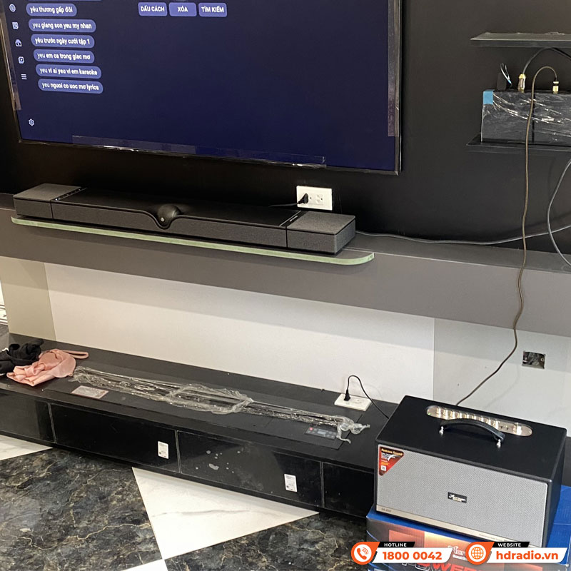 Lắp đặt Hệ thống loa nghe nhạc và hát Karaoke cao cấp trị giá hơn 69 triệu đồng cho anh Nghĩa