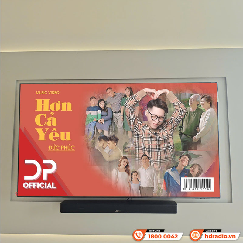 Lắp đặt Hệ thống Loa soundbar Bose đẳng cấp cho anh Trí