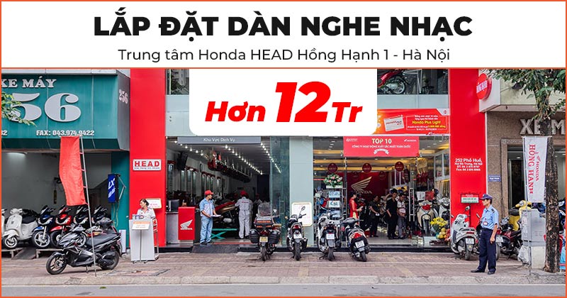 Lắp đặt Hệ thống âm thanh nghe nhạc Giá rẻ trị giá hơn 12 triệu đồng cho phòng chờ của Trung Tâm Xe Honda HEAD Hồng Hạnh 1 ở Quận Hai Bà Trưng, Hà Nội (JBL Control 1 Pro, Kiwi PD8000)