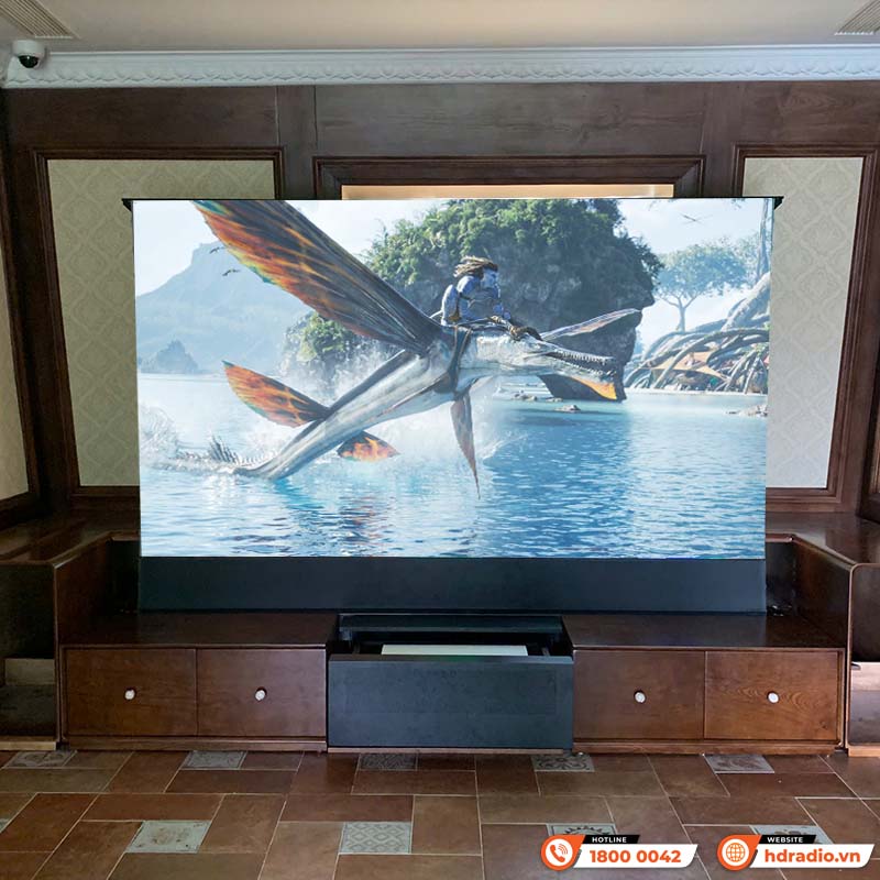 Màn Chiếu Quang Học Để Sàn Vividstorm VSDSTUST110H (110 inch, 16:9) Dùng Cho Máy Chiếu Gần-2