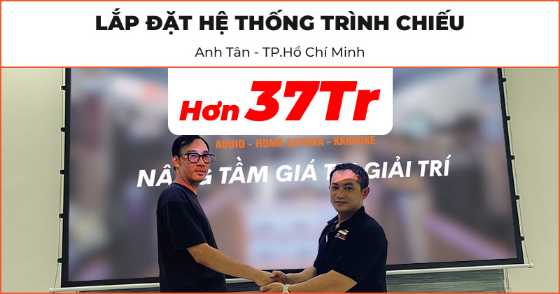 Hệ thống trình chiếu của anh Tân Hệ thống trình chiếu của anh Tân