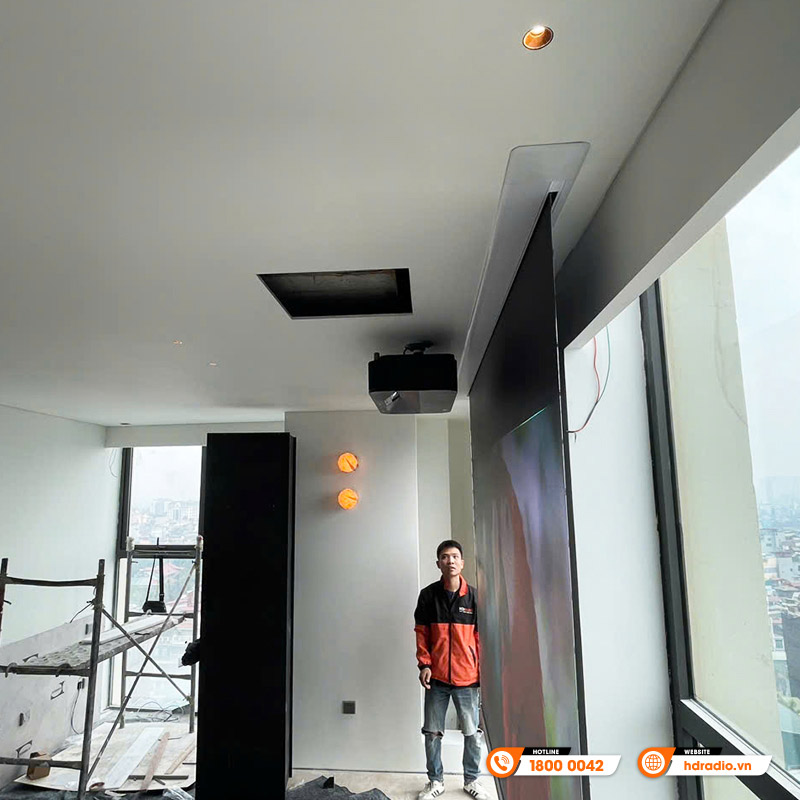 Lắp đặt hệ thống trình chiếu cao cấp cho anh Minh Lắp đặt hệ thống trình chiếu cao cấp cho anh Minh