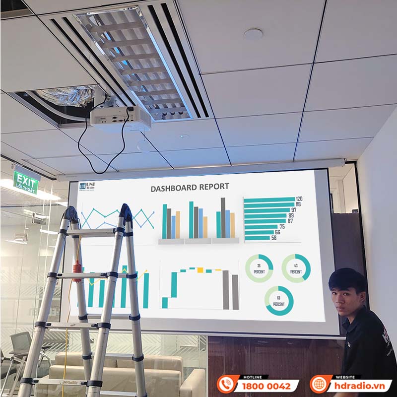 Lắp đặt Hệ thống trình chiếu cho Công Ty Tnhh Thương Mại Xây Dựng Đỉnh Việt
