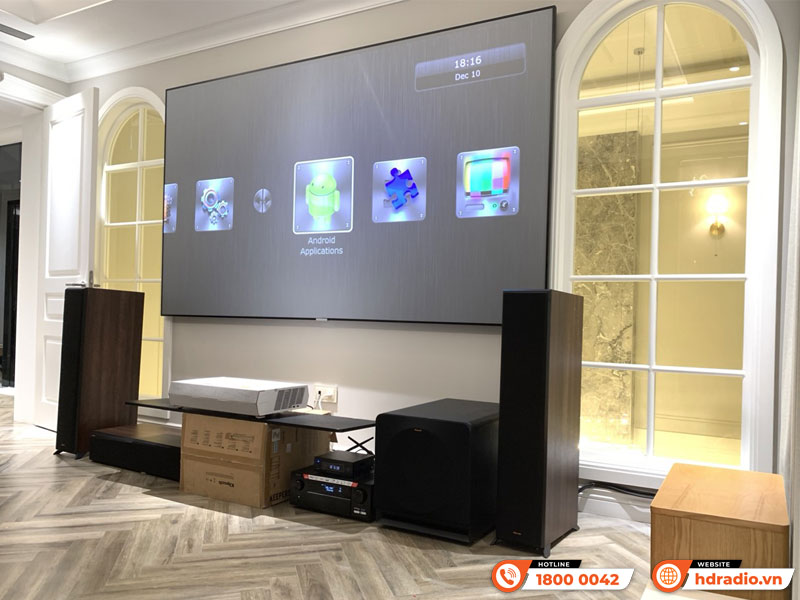Lắp đặt hệ thống xem phim, nghe nhạc cao cấp hơn 234 triệu cho anh Huy ở Thanh Hóa