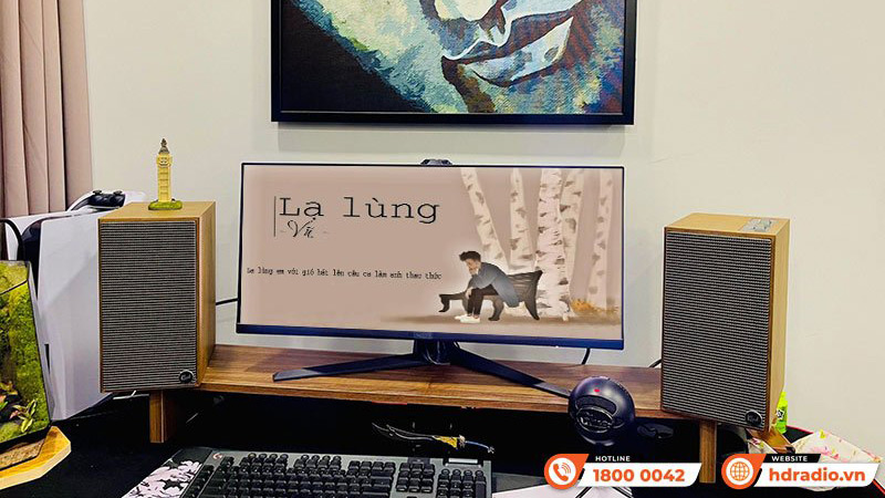 Lắp đặt loa Klipsch The Fives cho anh Hiếu
