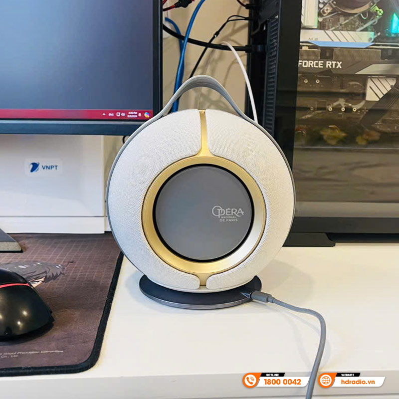 Loa Devialet Mania Opera de Paris (Bản đặc biệt mạ vàng) Pin 10 giờ, Công suất 176W, Bluetooth 5.0, Wifi, Chống Nước IPX4, Kèm Dock Sạc-4