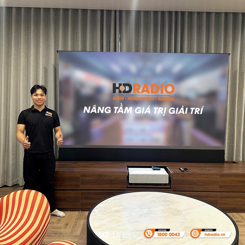 Lắp đặt hệ thống phòng chiếu phim đẳng cấp cho anh Thông