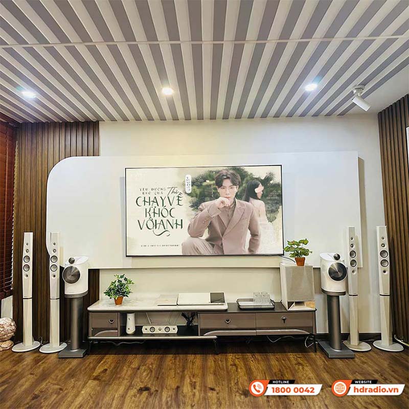 Lắp đặt thành công Loa B&W Formation Duo trị giá gần 103 triệu đồng cho anh Sơn