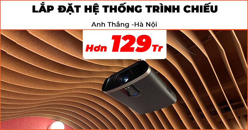 Lắp phòng Home Cinema chi phí hơn 129 triệu đồng cho anh Thắng ở Hai Bà Trưng, Hà Nội (GrandView HT-MI133 133 Inch, ViewSonic X100-4K Plus, JKaudio B1 Pro, Electrovoice Everse 8)