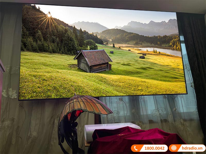 Lắp hệ thống trình chiếu 4K Cao Cấp trị giá gần 177 triệu đồng cho anh Tuấn ở quận Ba Đình, Hà Nội