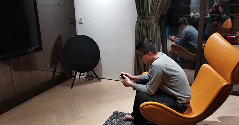 Lắp đặt loa bluetooth cao cấp B&O Beoplay A9 Black G4 GVA trị giá gần 103 triệu đồng cho anh Hiếu ở quận Tây Hồ, Hà Nội (B&O Beoplay A9 MK4)