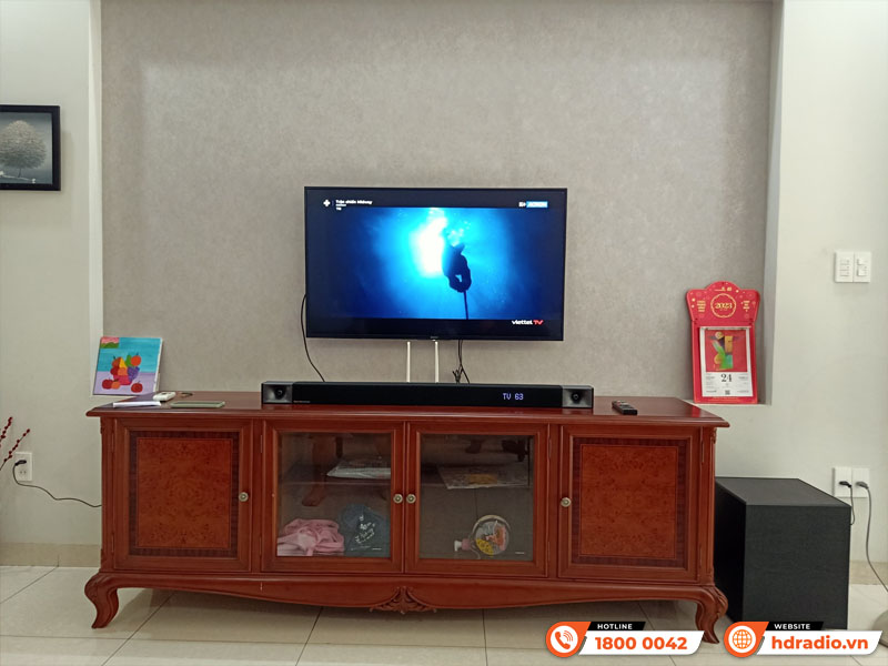 Lắp Bộ Loa Soundbar Klipsch Cinema 800 cho anh Đương Lắp Bộ Loa Soundbar Klipsch Cinema 800 cho anh Đương