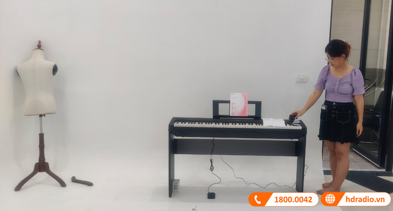 Bàn giao đàn Piano Yamaha P45 giá hơn 12tr cho chị Ngọc