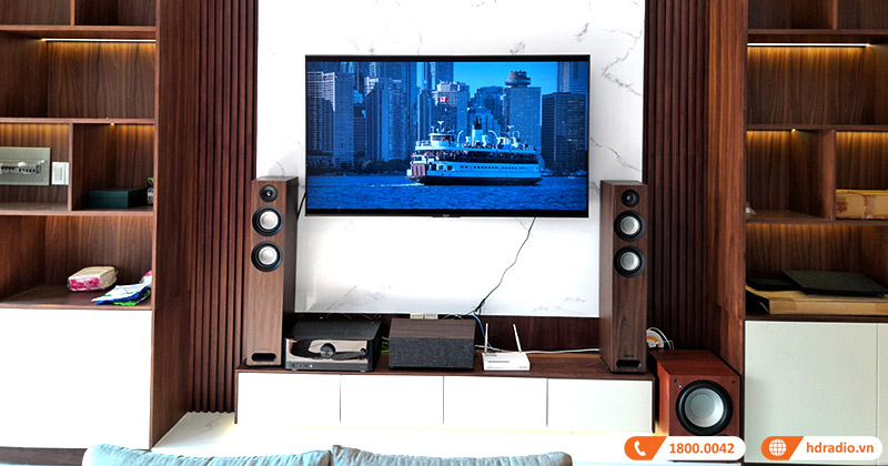 Lắp dàn xem phim 5.1 AT12 cực hay cho anh Sang ở Long An ((Yamaha V4A + Jamo S807 HCS + C910)