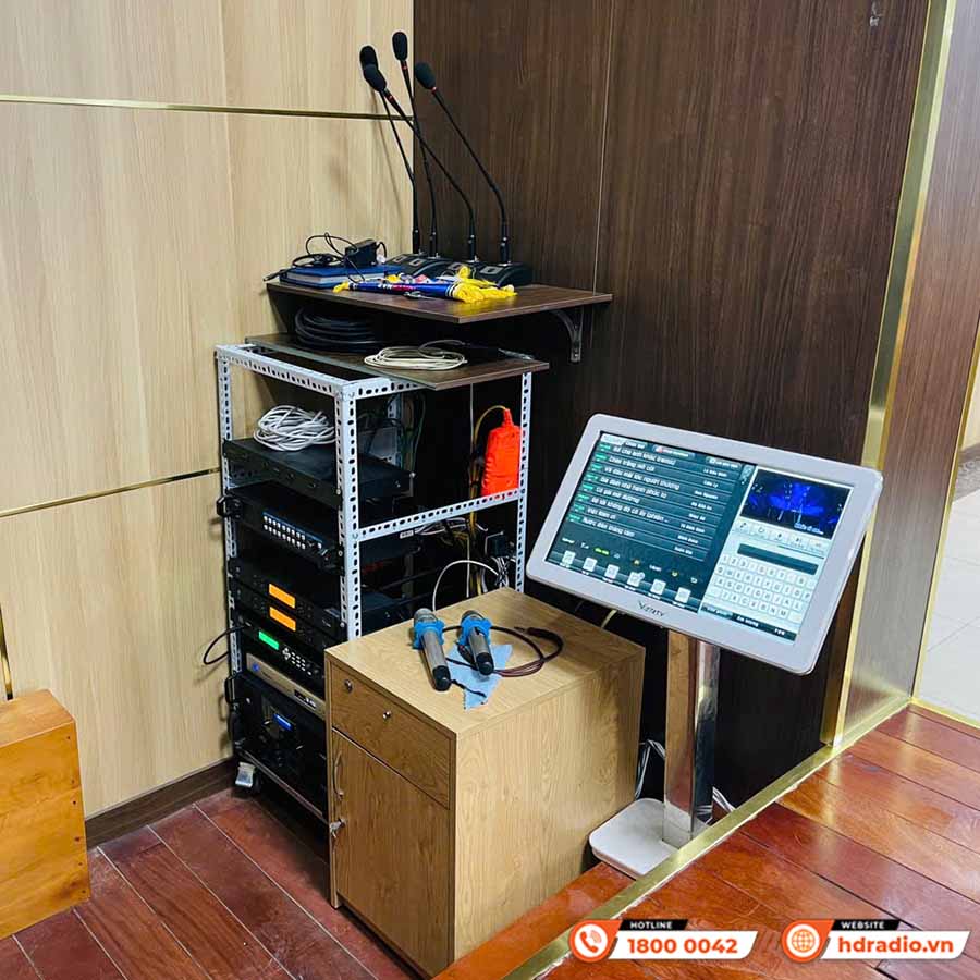 Lắp bổ sung Loa JBL Ki512 và Setup lại hệ thống âm thanh hội trường tại Công Ty Điện Lực Hà Đông