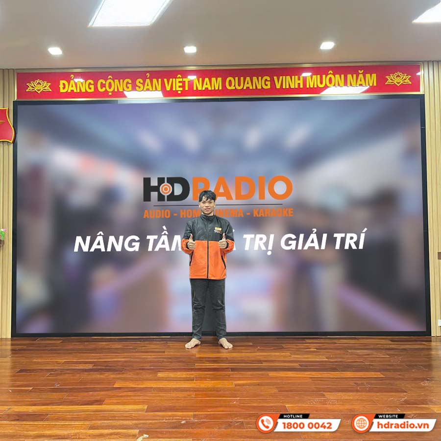 Lắp bổ sung Loa JBL Ki512 và Setup lại hệ thống âm thanh hội trường tại Công Ty Điện Lực Hà Đông